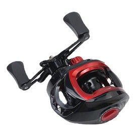 Baitcasting Reel Metal Long Cast Powerful Lightweight Smooth Baitcaster Fishing Reel for Saltwater Freshwater Left Hand