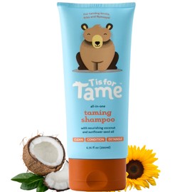 T is for Tame - Baby Shampoo - Plant Based & All-Natural, Pediatrician and Dermatologist Tested, Specially Crafted for your Baby's Gentle Hair - 6.76 fl oz (2 Pack)