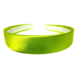 Aliceband - Brightly Coloured Plain 2.5cm Wide Satin Headband Alice Band[Green]