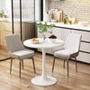 Kasinali White Round Table Modern Dining Table Tulip Round Kitchen