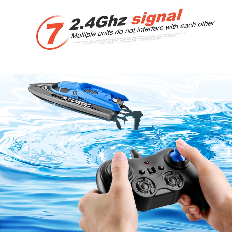 RC Boat Remote Control Boat 30KM/H High Speed IPV7 Waterproof