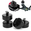 4pcs Jack Lift Pad Lifting Pucks Rubber Black Auto Accessory