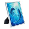 CRYSTAL ART Diamond Embroidery Kit White Frame 21x25cm Dolphins