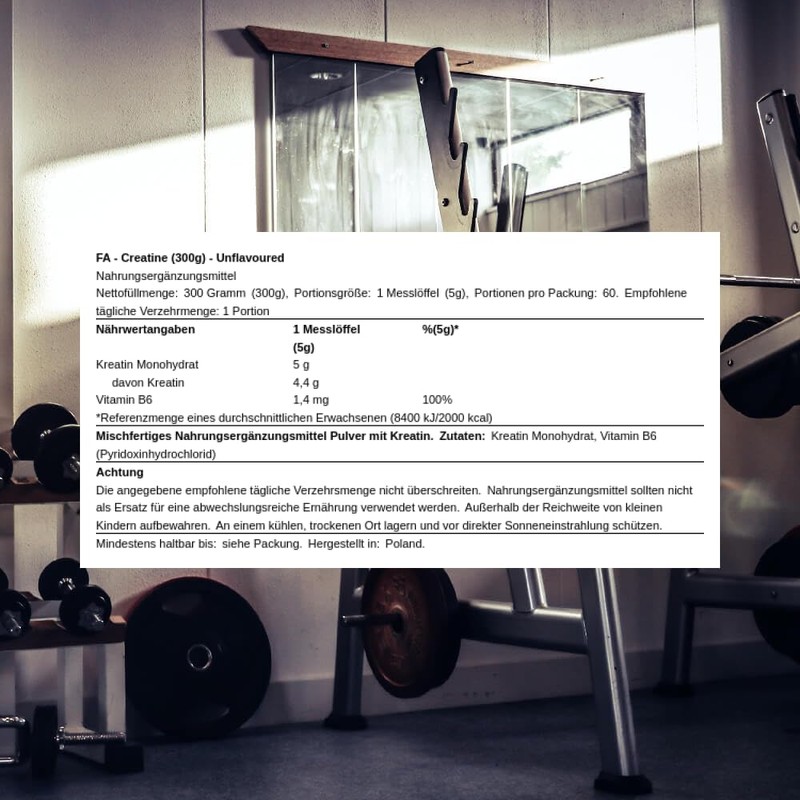 Fitness Authority 1 x FA Nutrition Creatine | 300 g