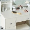 Yamissi Large Vanity Makeup Table with 10 LED Lighted Mirror