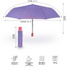 PERLETTI Multicoloured Automatic Umbrella for Women with Dots - Pocket