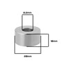 OTOTEC 8Pcs 304 Stainless Steel Spacer Sleeve M8 Unthreaded Bushing