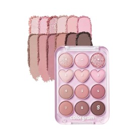Colorgram Pin Point Eyeshadow Palette - 02 Pink Plus Mauve by Rom&nd for Women - 0.34 oz Eye Shadow