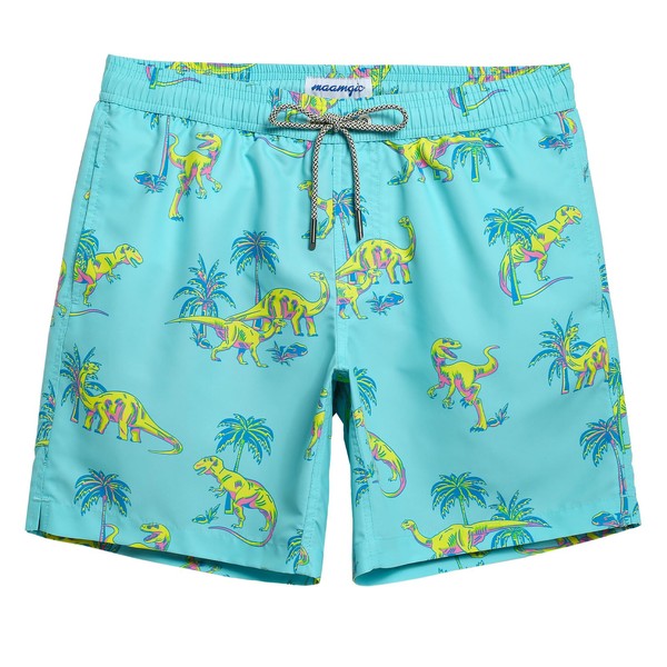 MaaMgic Mens Short Swim Trunks Quick Dry Bathing Suits Print