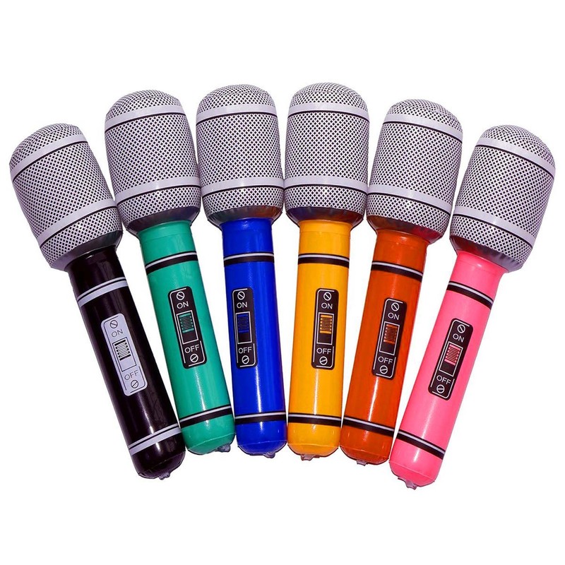 GOODS+GADGETS Inflatable Microphone Party Carnival 33 cm Micro Inflatable