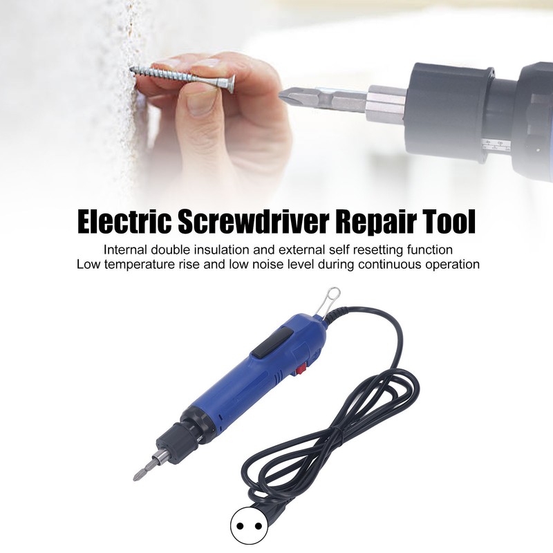 Electric Screwdriver Corded Handheld Adjustable Torsion Power Electric Hex Screw