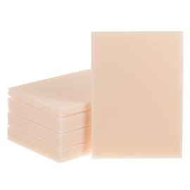 sourcing map 8pcs Sanding Sponge 4" x 2-3/4" Sanding Sponges Pad 1200-1500 Grit Hand Sanding Sponges Sheet Wet Dry Sandpaper for Model Drywall Metal Wood Furniture Polishing, Beige