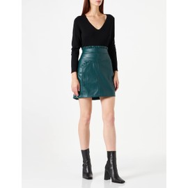 Naf Naf Women's Ellyn J1 Skirt, Dark Green, 16