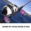 Fishing Reel Handle Knob Carbon Fiber Frame with Fittings Replacement