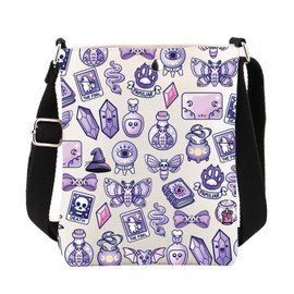 ENSIANTH Witch Gifts Witch Crossbody Bag Witch Lover Gifts for Witches Cross Body Bucket Bag with Adjustable Shoulder Strap (24823 Witch C)