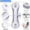 Enhance Safety with SafeguardPro's Premium 3-Suction Cup Shower Grab Bars,