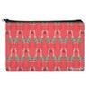 Christmas Flamingos Makeup Cosmetic Bag Organizer Pouch