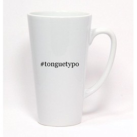 #tonguetypo - Hashtag Ceramic Latte Mug 17oz
