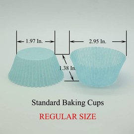 Huaswan Red Cupcake Liners Greaseproof Paper Standard Baking Cups for Wedding Party and More, 150-Count