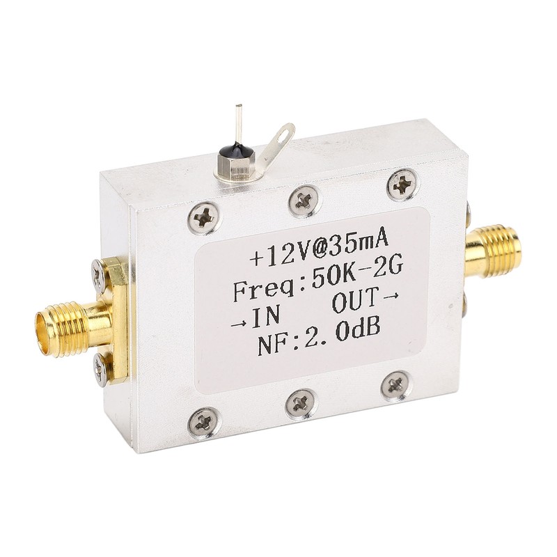 Broadband Amplifier 50K‑2GHZ LNA Amplifier Low Noise 31dB High Gain