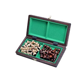 Sunrise Chess & Games - Elegant, compact chess game 'Perle Klein' 29 x 29 cm, ideal for children and adults