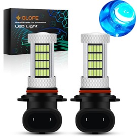 GLOFE High Power 92smd LED Bulbs 8000K Ice Blue 9005 9006 9145 9140 H10 Super Bright Fog Light or Daytime Running Driving Lights (DRL Lamps) Replacement for Cars,Trucks, SUVs, Vans