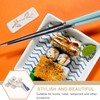 ULTECHNOVO Cute Chopstick Rests 4 Pack Ceramic Chopstick Holders Dining