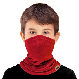 2 PCS Kids Neck Warmer Gaiter Winter Fleece Neck Cover Balaclava Windproof Face Cover Mask for Ski Motorcycle