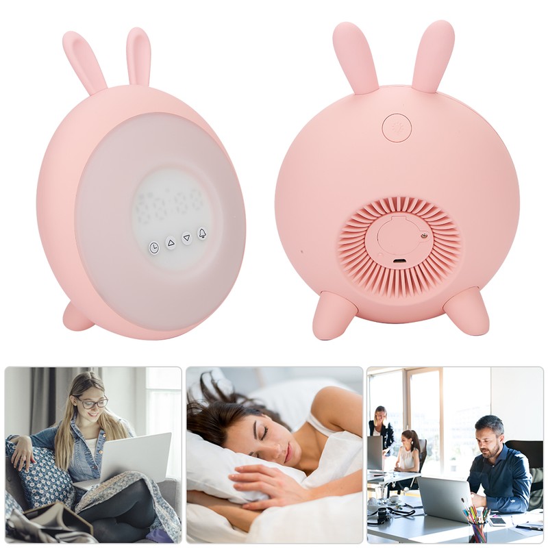 Cute Cartoon Silicone Lamp Bedroom LED Digital Touching Control Alarm
