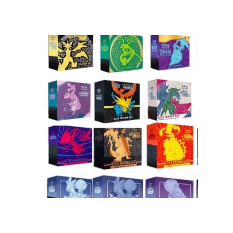 Pokemon Etb Elite Trainer Box Collection - Assorted Designs From