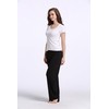 CYZ Women's Basic Stretch Cotton Knit Pajama Sleep Lounge Pants-Black-L