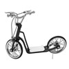 Deck Scooter Toys 13x16.5cm/5.1x6.5in Vivid DIY Alloy Material Black Miniature