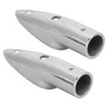 2pcs 7/8in Handrail End 316 Stainless Steel Anti Corrosion Accessory