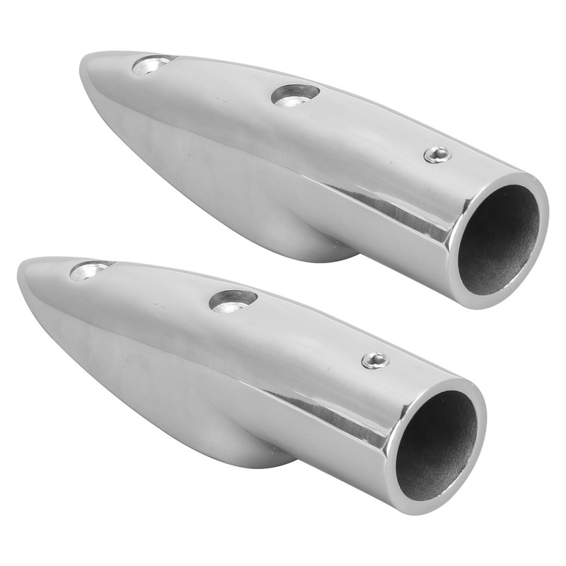 2pcs 7/8in Handrail End 316 Stainless Steel Anti Corrosion Accessory