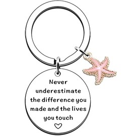 JMIMO Thank You Gift Keyring Retirement Gifts for Women Appreciation Gifts for Social Worker Volunteer Nurse Teacher Employeec Leaving Gifts for Colleagues