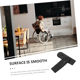 WATIIFUFU 1 Pair Wheelchair Brake Extension Handles Replacement Brake Extenders for Adult Wheelchairs Safety and Control for Wheelchair Accessories