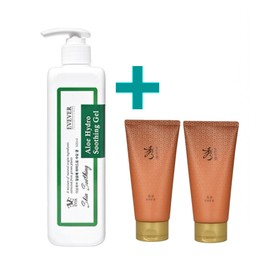 Eveever Aloe Hydro Soothing Gel Large Capacity 500ml+Soryehan Bone Cleansing Foam 100mlX2 / 이브에버 알로에 하이드로 수딩 겔 대용량 500ml+수려한 본 클렌징 폼 100mlX2