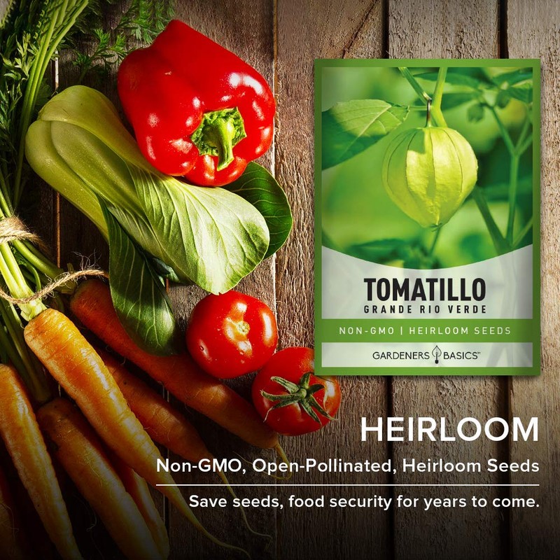 Gardeners Basics, Tomatillo Grande Rio Verde Seeds for Planting Heirloom