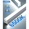 Ensenior 12-Pack T5 LED Shop Lights, 4FT 2000LM 6500K Super