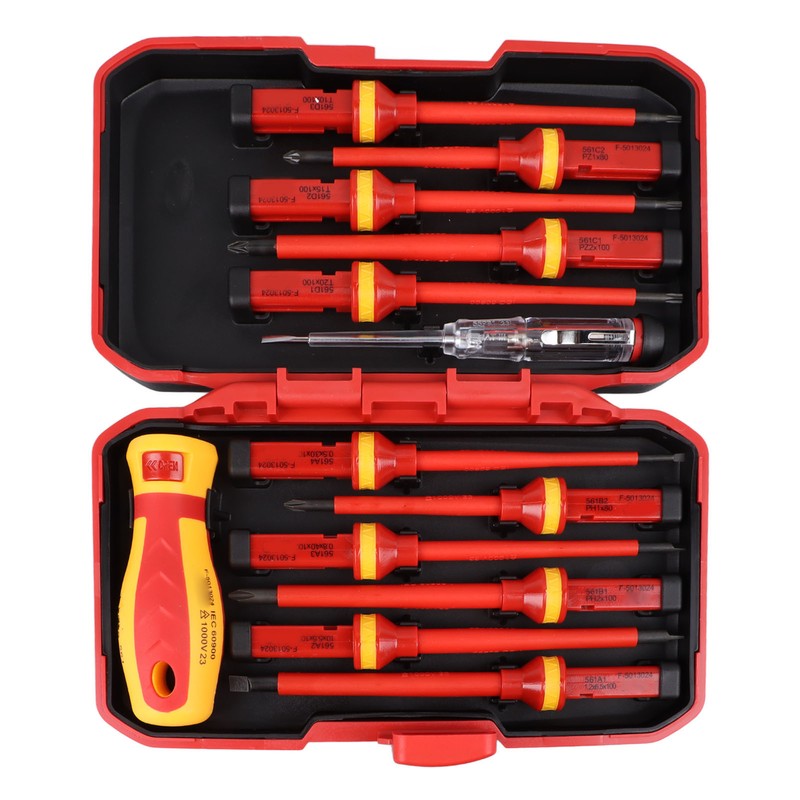 Premium Insulated Screwdrivers Set Insulated Professional Electricians Slotted Crossed Screwdriver