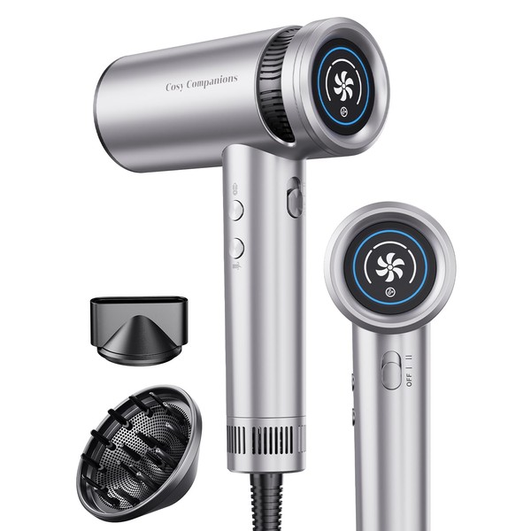 Hair Dryer with Diffuser, High-Speed 150000 RPM for Fast Drying,