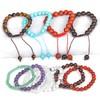 AD Beads Smooth Natural Gemstone Round Loose Beads 15" 4mm