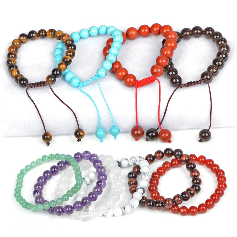 AD Beads Smooth Natural Gemstone Round Loose Beads 15" 4mm