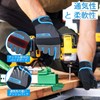 HANDLANDY Work Gloves, Unisex, Touch Screen Mechanic Gloves, Breathable, Stretchable,