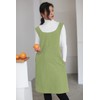 AOBBYBBS Cotton Linen Japanese Apron Halter Cross Back Bandage X