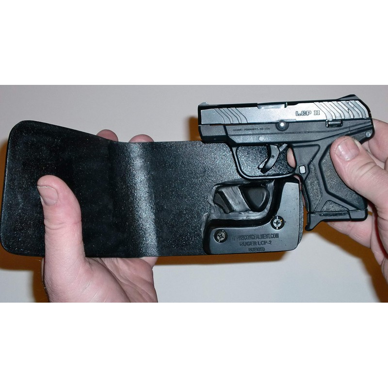 Wallet Holster for Full Concealment - Ruger LCP2 (Black, Right