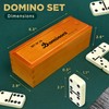 Queensell Jumbo Dominoes Set for Adults and Kids – Domino