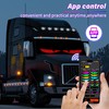 LED Eyes for Truck Windshield, 52.4x7.6in Ojos led para Carro,