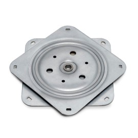 Emuca - Swivel Platform/Rotating Base of 360° for Cabinet/TV Screen, Zinc Plated, Steel