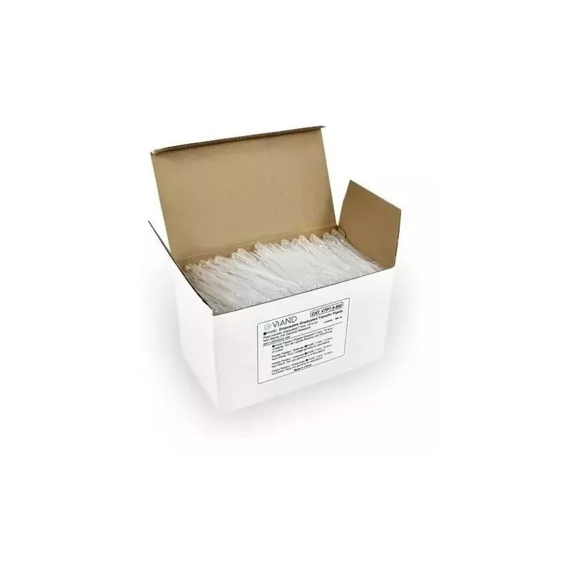 VIAND Pipeta Gotero De Transferencia De Plástico 3ml Pk/500